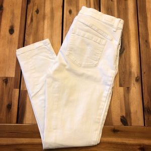 Jones New York White Skinny Ankle Jeans